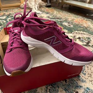 New Balance x Isaac Mizrahi magenta sneakers